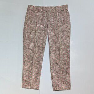 Ann Taylor Loft, The Riviera Pant, Marisa fit, Tan with pattern, size 6P